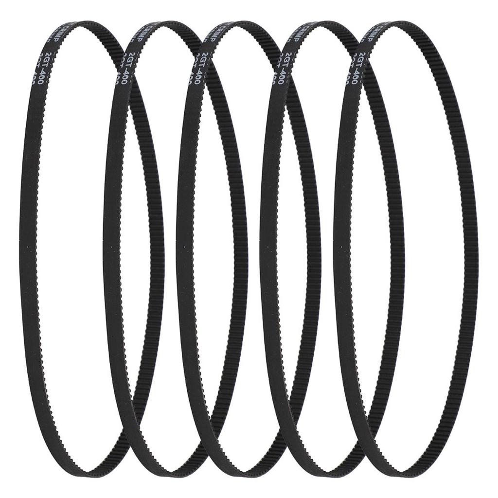 5PCs 3D Printer Accessories GT2 6 400MM Rubber Closed Timing Belt Ring Synchronous Drive Belt