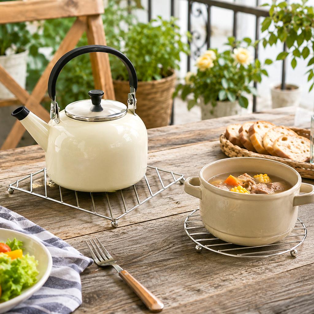 Thickened Stainless Steel Pot Heat Insulation Pad for Kitchen Table Top