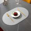 Insulation Pad Easy Clean Faux Leather Placemat Heat Resistant Table Protection Mat for Home Kitchen