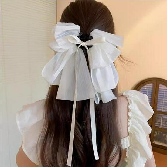 Enchanting Lily Flower Hair Clip: Elegant Shark Clip for Updos