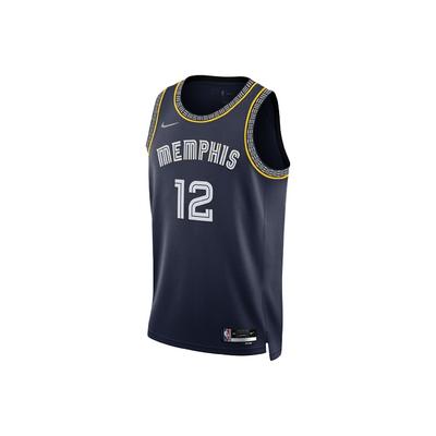 NBA Memphis Grizzlies Morant City Edition Swingman Jersey Navy Men Streetwear DB4033-419