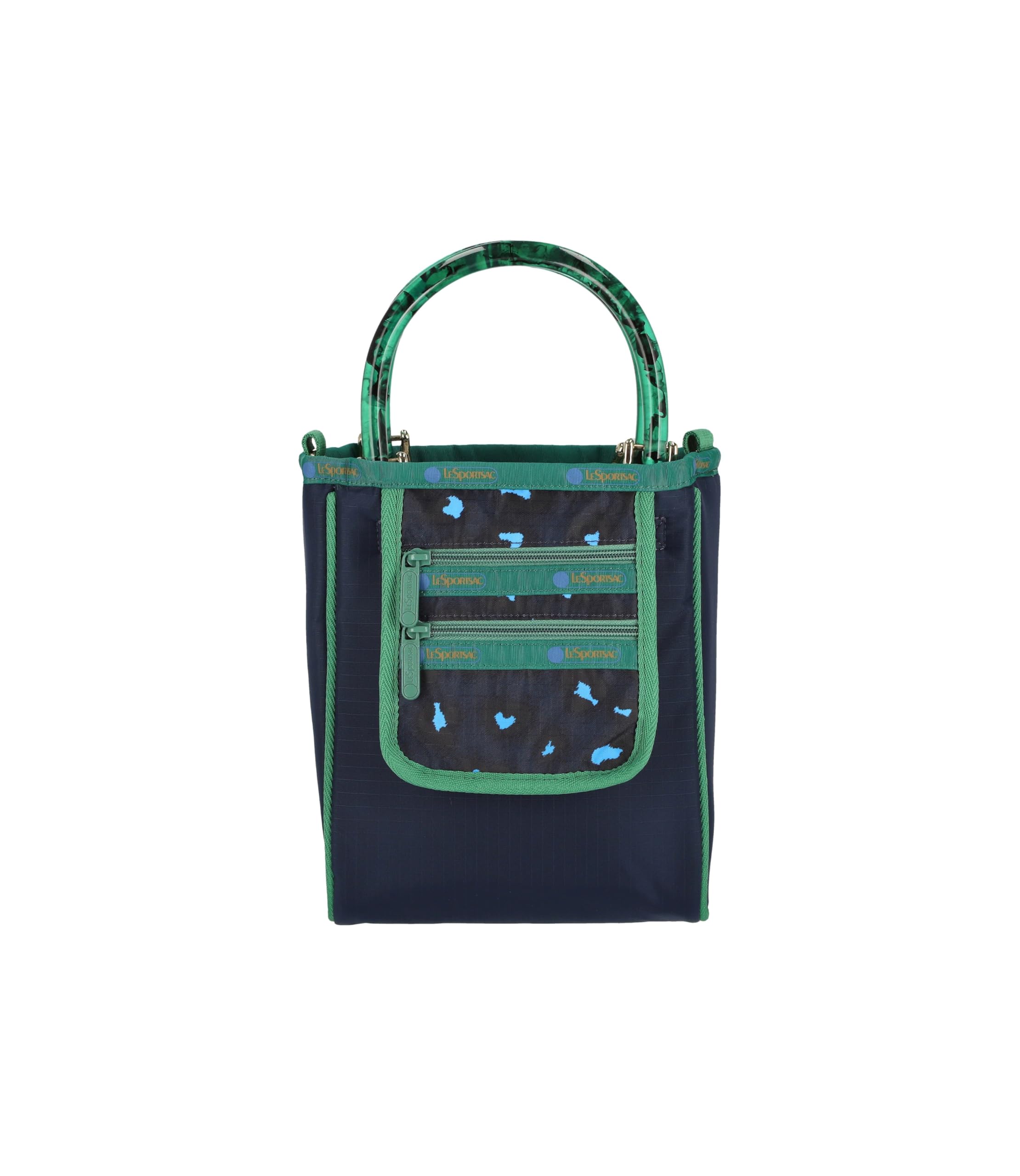 

Официальная сумка-тоут SM 2 ZIP POCKET Navy Heart Leopard один размер [LeSportsac] TOTE/1443 Женская