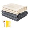 Gemischtes Tufting-Stoff-Set mit Markierungslinien, rohem Mönchsgewebe und rutschfester Rückseite zur Teppichherstellung, inklusive Kleber-Schaberwerkzeug