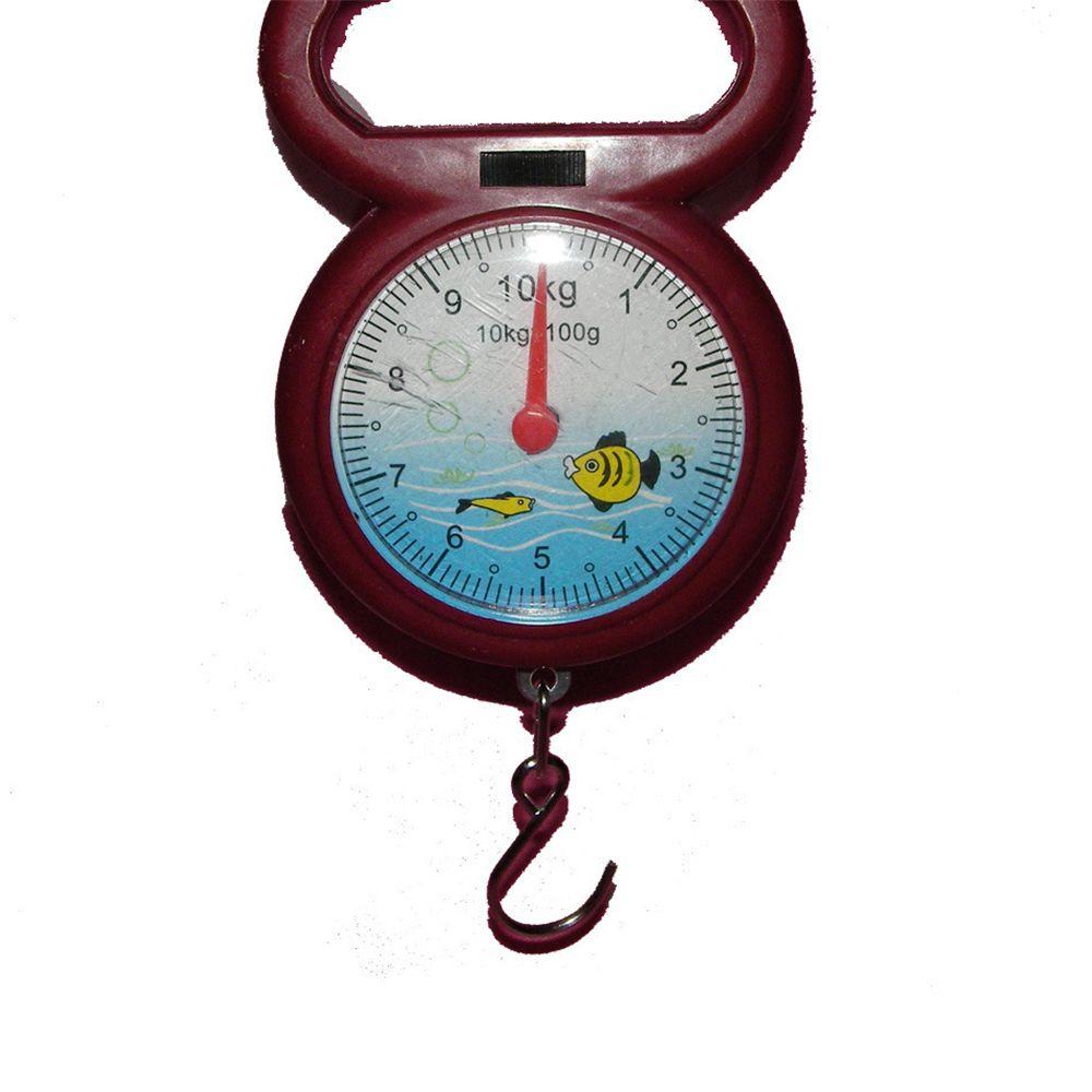 Travel Luggage Portable Hanging Scale Numeral Pointer 10kg Weighing Spring Scale