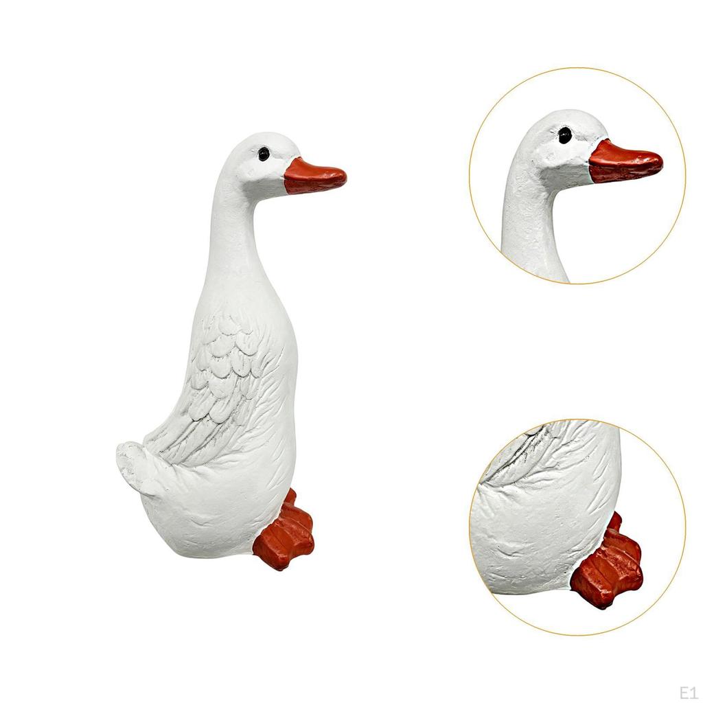Garden Duck Statue Outdoor Decor Decoration Collection Resin Sculpture Animal Figurine for