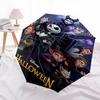 1pc Disney Halloween Automatic Open Close Umbrella Windproof Canopy, Automatic Open Close Button10213