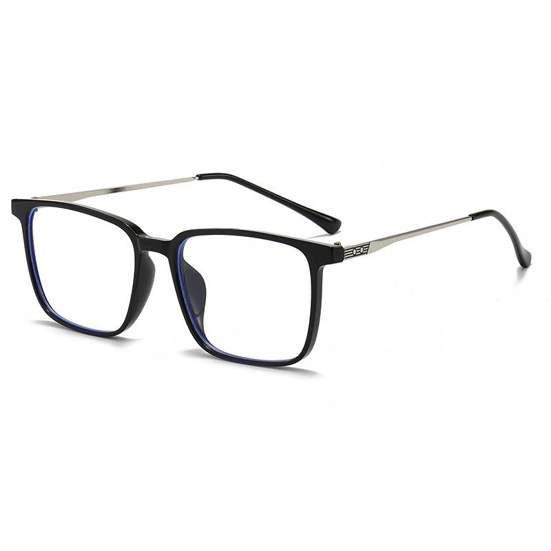 

Fashion Men Women Anti-blue Light Glasses Trendy Classic Rectangle Accessory Eyewear Outdoor Photography Eyeglasses серебряный