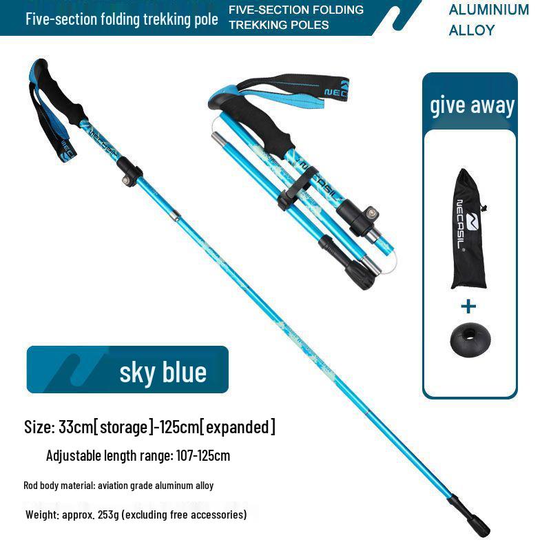 Aluminum Telescopic Hiking & Trekking Poles, Folding Walking Sticks N82