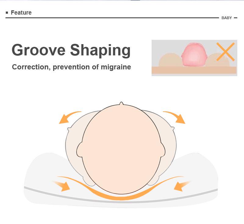 100% Cotton Baby Pillow Fashion Crown Shape Baby Pillow Baby Sleep Correcting Pillow Fashion Cartoon Pillow