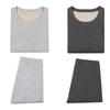 Haosangyuan Men's Thickened Silk Warm Suit: Brushed Autumn/Winter Clothes & Pants (4114)