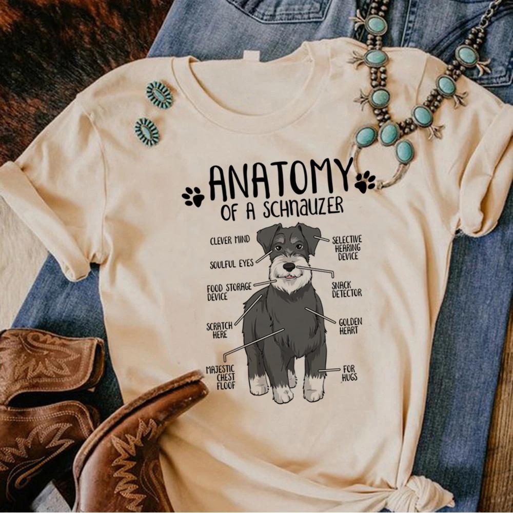Schnauzer Tee Wounisex Anime Tshirts Female Streetwear Unisexga Funny Clothes
