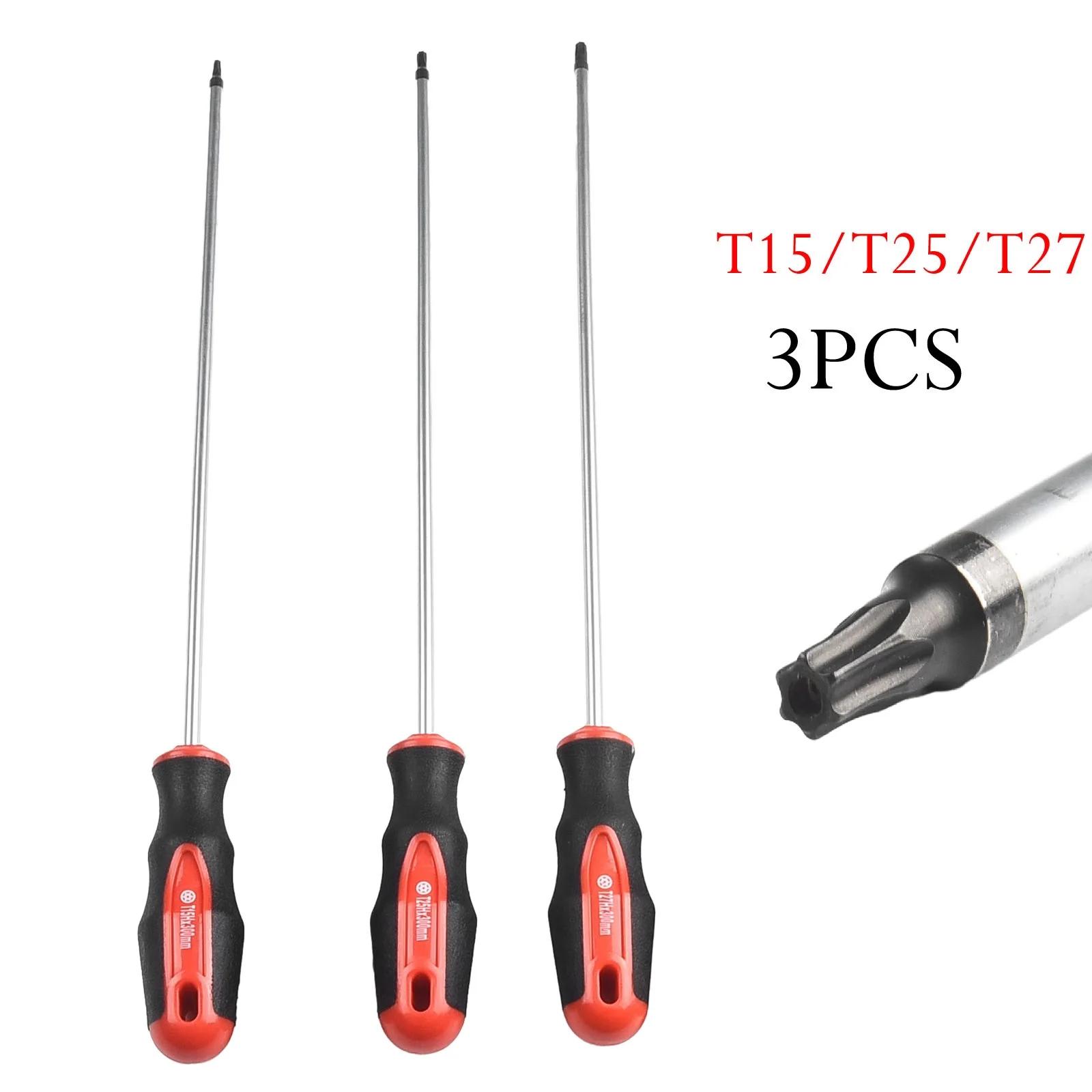 

3/5pcs 400mm Extra Long Screwdrivers Magnetic Screw Drive Repair Tools T15-T30 For Screw Disassembly Accessories