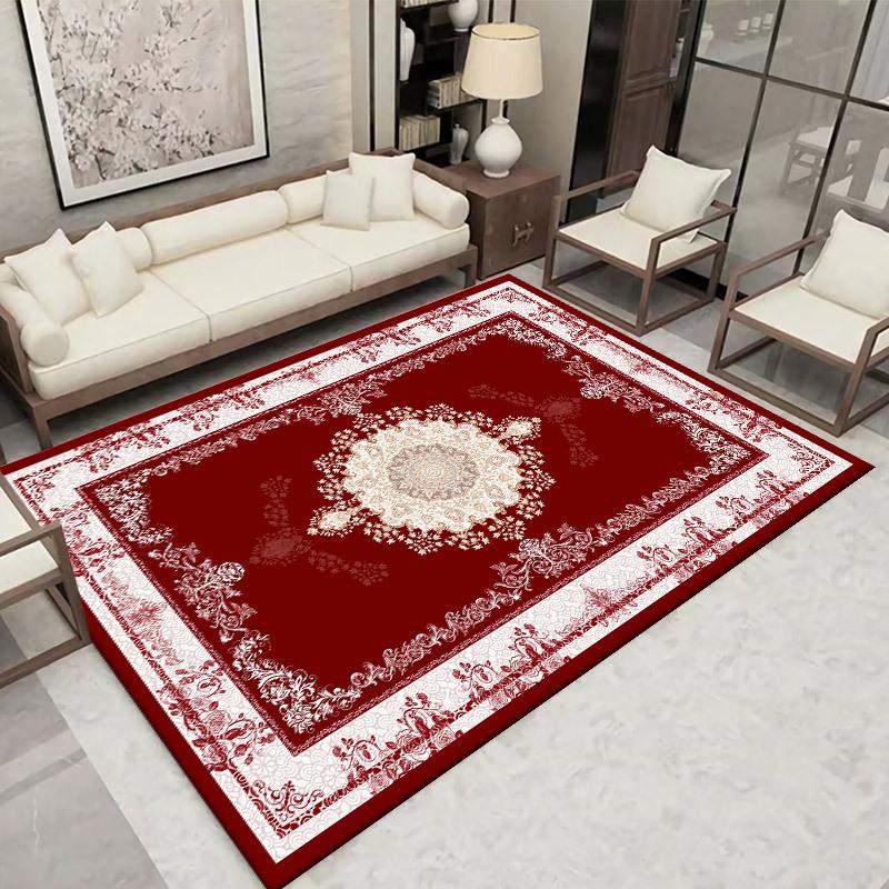 Ethnic Style Carpets Living Room Bedroom Decor Rug Non-slip Floor Mat Dining Room Lounge Carpet