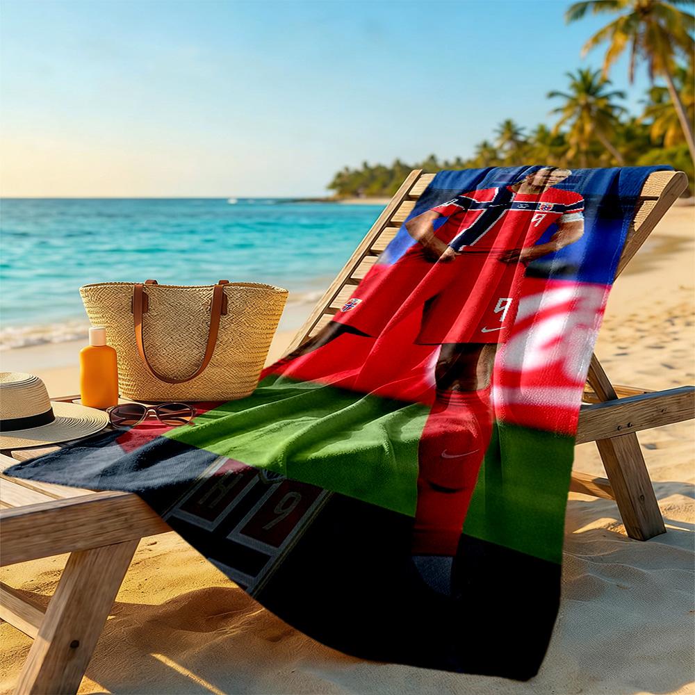 Haaland Beach Towel High Absorbency & Quick-Dry Comfortable Lightweight Portable for Swimming,Beach,Camping, Travel, Beach Accessories,Gym