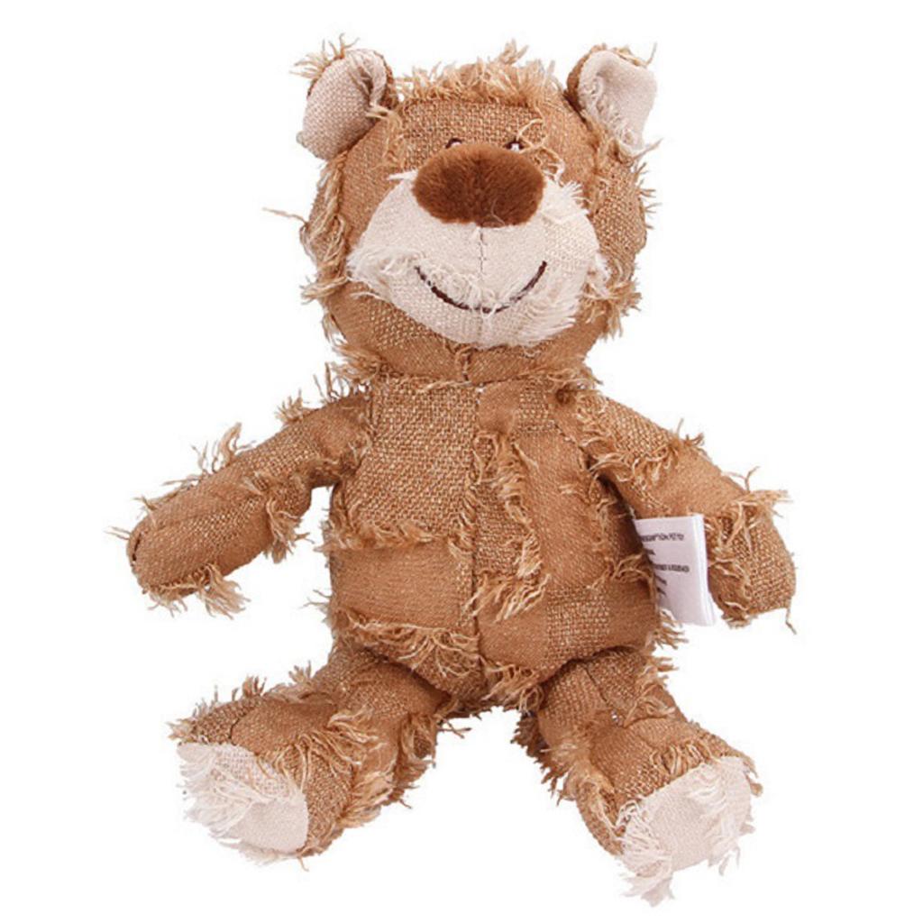 Bear Dog Toys Interactive Bear Dog Squeak Chew Toy Unbreakable Squeaky Toys for Aggressive Chewers