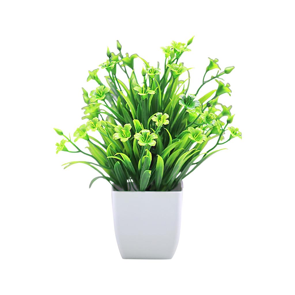 Simulation Green Plant Potted Ornaments Plant Combination Indoor Desktop Ornaments Simulation Artificial Flower Plant Bonsai