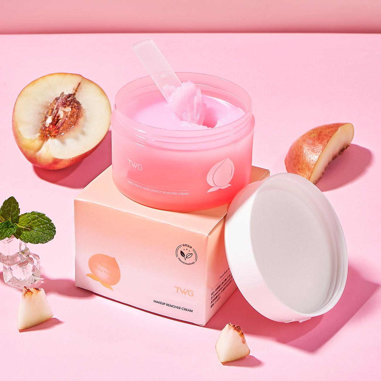 

100 г крем для снятия макияжа с фруктами, персиком, грейпфрутом, авокадо, глубоко очищающий крем для снятия макияжа, крем для лица, глаз, губ, масло для снятия макияжа 4-в-1 Peach