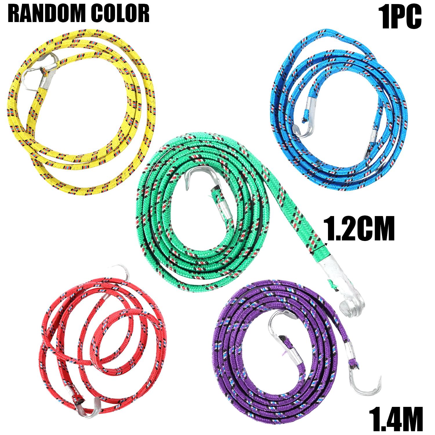 

Car Motorcycle Roof Rack Tie Down Strap Hook Motorcycle Multi-purpose Tie Down Rope Elastic Bungee Cord Hook Random Color 1/4pcs