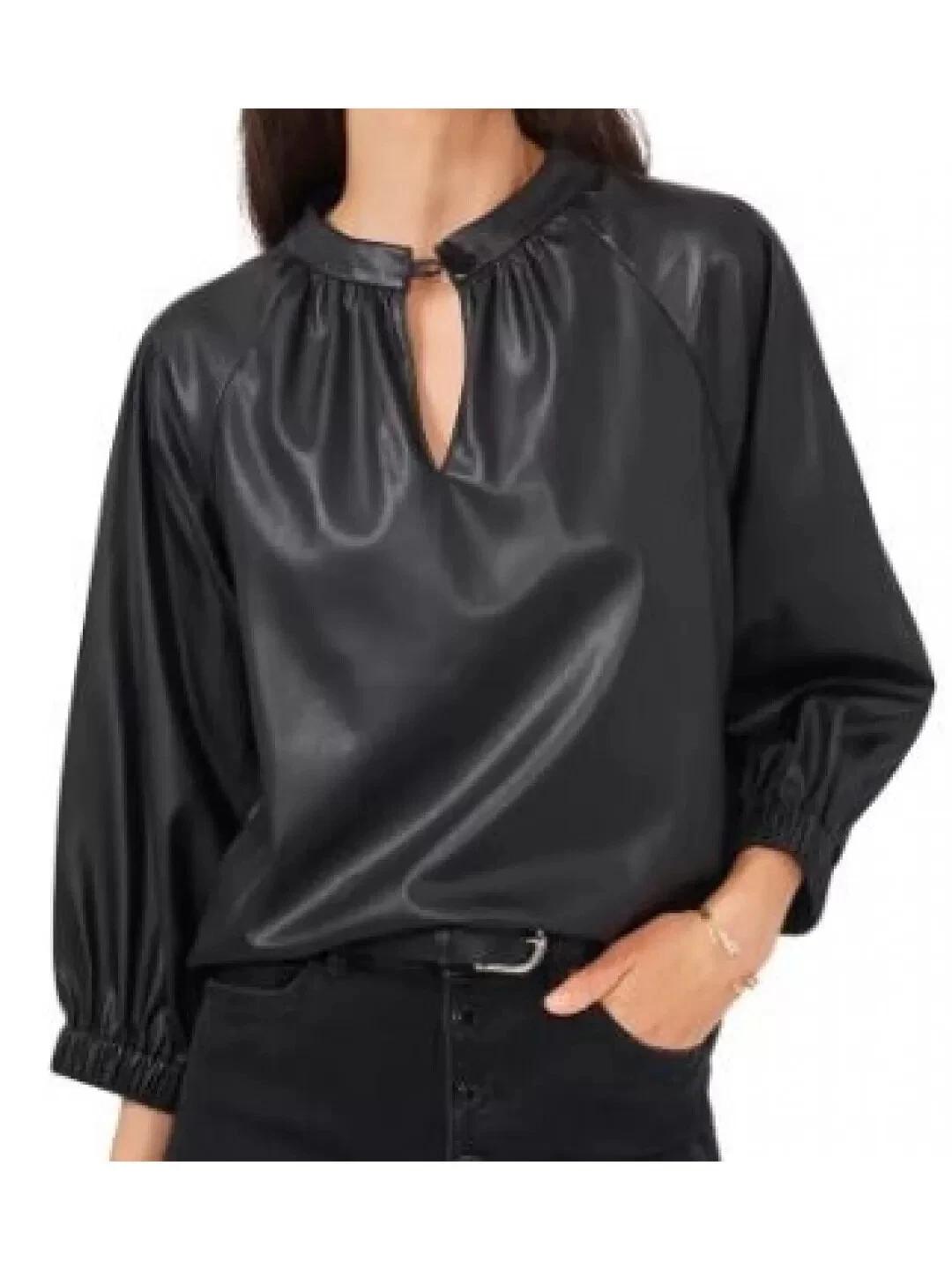 

Кожа Черный Ягненок Стильный Натуральный Формальный Топ Женский Повседневный Вечеринка Ручная работа 3XL чёрный