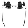 20X Klockreparationsförstoringsglas LED-lampa Klockreparation Juvelerare Värderingsverktyg Dubbelt Ögonförstoringsglas