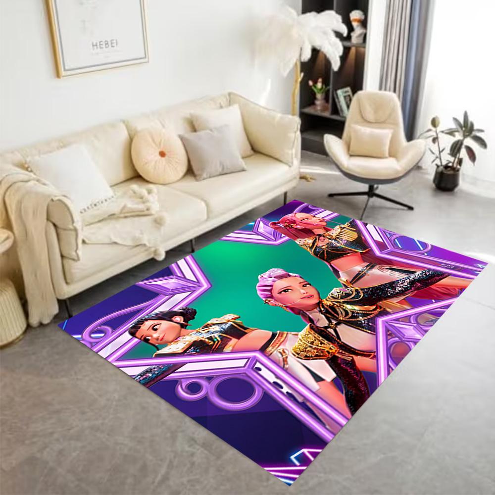Neon Dreams: Future Fashion Area Rug Perfect for Bedrooms Kitchen Game Room Hallway Antislip Carpet Office home decor