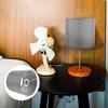 DOITOOL Home Decor Lamp Shade for Table Lamps, Drum Lamp Shade, Replacement Small Natural Linen Lampshades Spider Fitter (Grey) Small White Desk