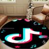 Neon music note  Round Rug for Livingroom,Bedroom, Palyroom, Chair Rug, Area rug, Circle Carpet, Large Size Fan Christmas gift