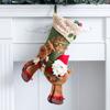 Decoration Plush Christmas Stockings Candy Gift Bag Christmas Ornaments Xmas Tree Hanging Decor
