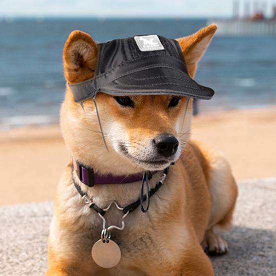 Yousheng Pet Baseball Cap Breathable Adjustable Super Soft Washable Ear Holes Design Dress Up Cloth Outdoor Sports Pet Sunhat Dog Visor Cap Pet