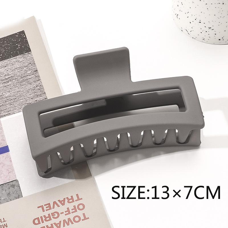 

Бесплатная доставка Большие Заколки-крабы для волос Женские Заколки-акулы Матовые Прямоугольные Геометрические Заколки для волос 13см Большие Заколки Головной убор