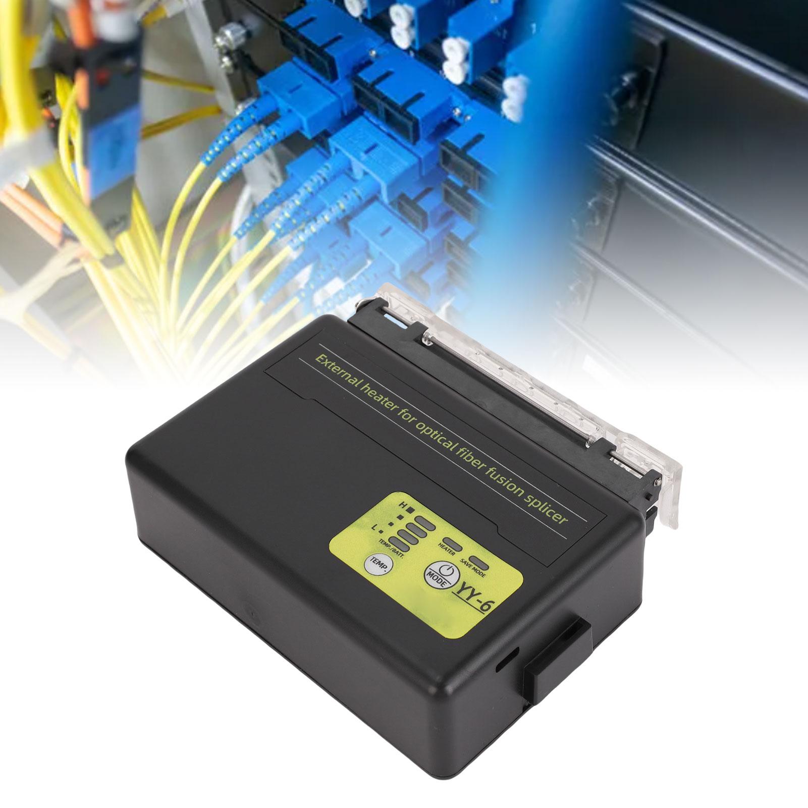 Optical Fiber Fusion Splicer Heater 190 to 240℃ Vertical External Heat Shrink Tube Fiber Heating Furnace Built in Rechargeable Battery Aluminum alloy