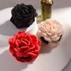 2/3 PCS New Solid Color Fabric Rose Flower Hair Claw for Women Girls Barrette Elegant Shark Clips Set Headwear Accessories Gifts