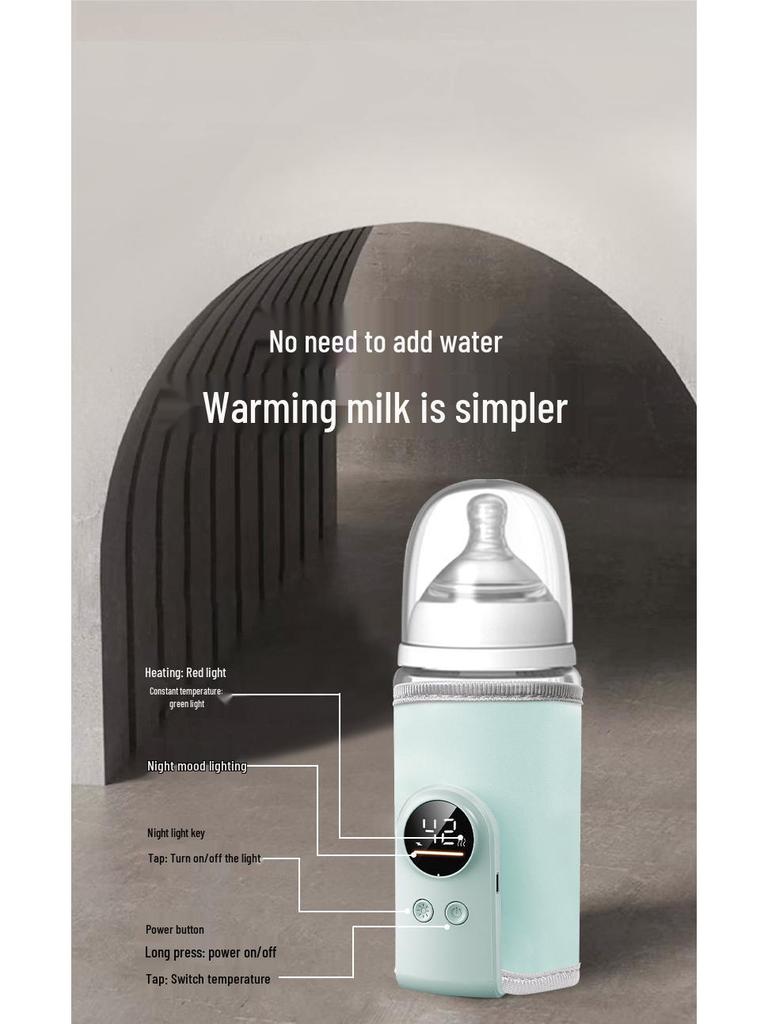 USB Portable Baby Bottle Warmer - Precise Temperature Control for Newborn Milk
