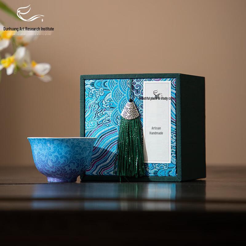 Dunhuang Art Sand Shadow Fantasy Ceramic Master Tea Cup