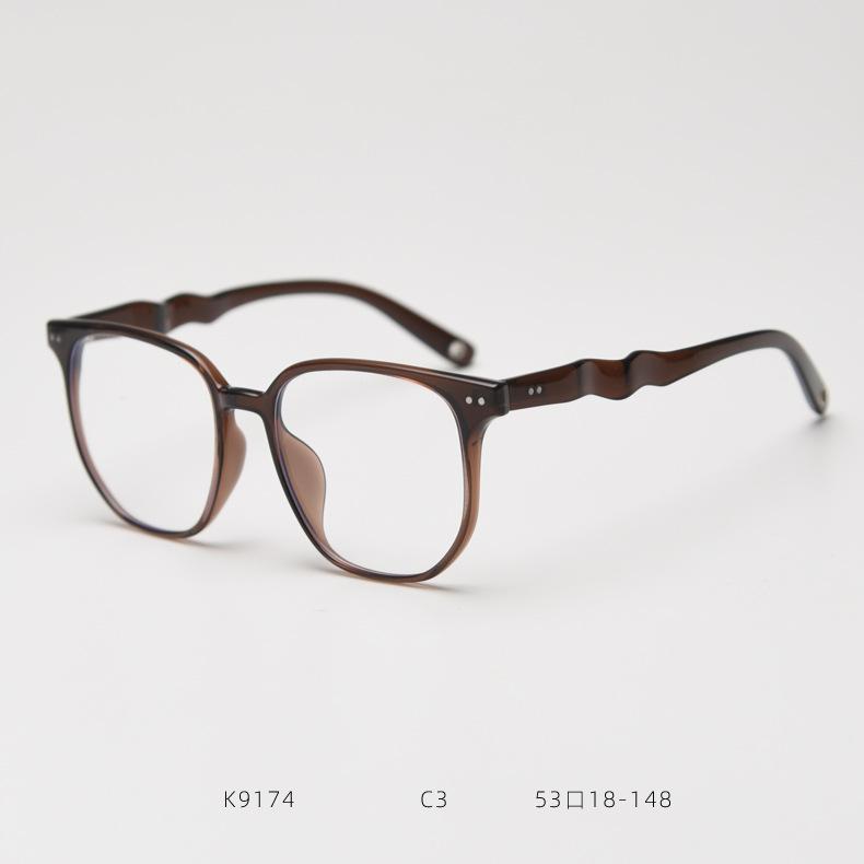 Finished Prescription Myopia Glasses Brand Designer Oversized Square Women'S Eyeglasses Anti Blue Light Diopter Glasses Minus -2