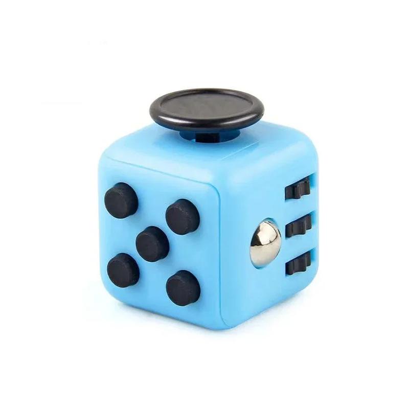 Effen Kleur Fidget Decompressie Dobbelstenen voor Release Stress Autisme Angst Verlichten Volwassen Kinderen Stress Anti-Stress Vingertop
