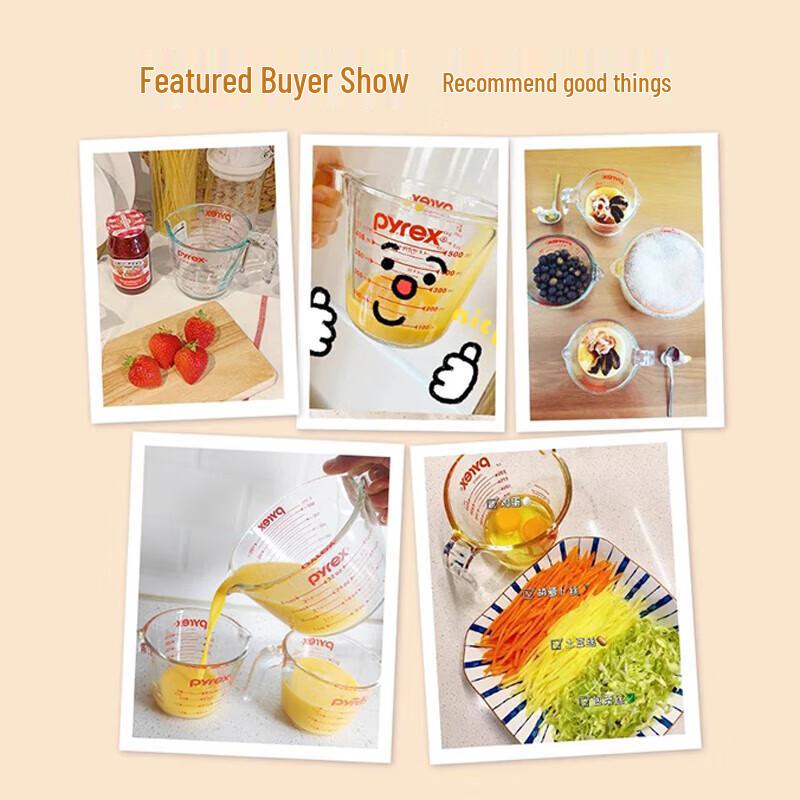 PYREX Heat-Resistant Glass Measuring Cup Set