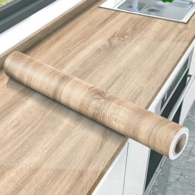 Vinyl Classic Wood Grain Wallpaper for Door Wardrobe Cupboard Table Furniture Waterproof Self Adhesive Stickers Home Decoration