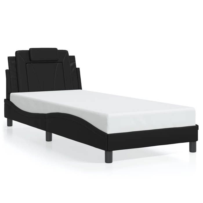 VidaXL Bed Frames with Headboard, Upholstered Bed, Slat Base, Single Bed, Adult Bedroom Bed 3208061