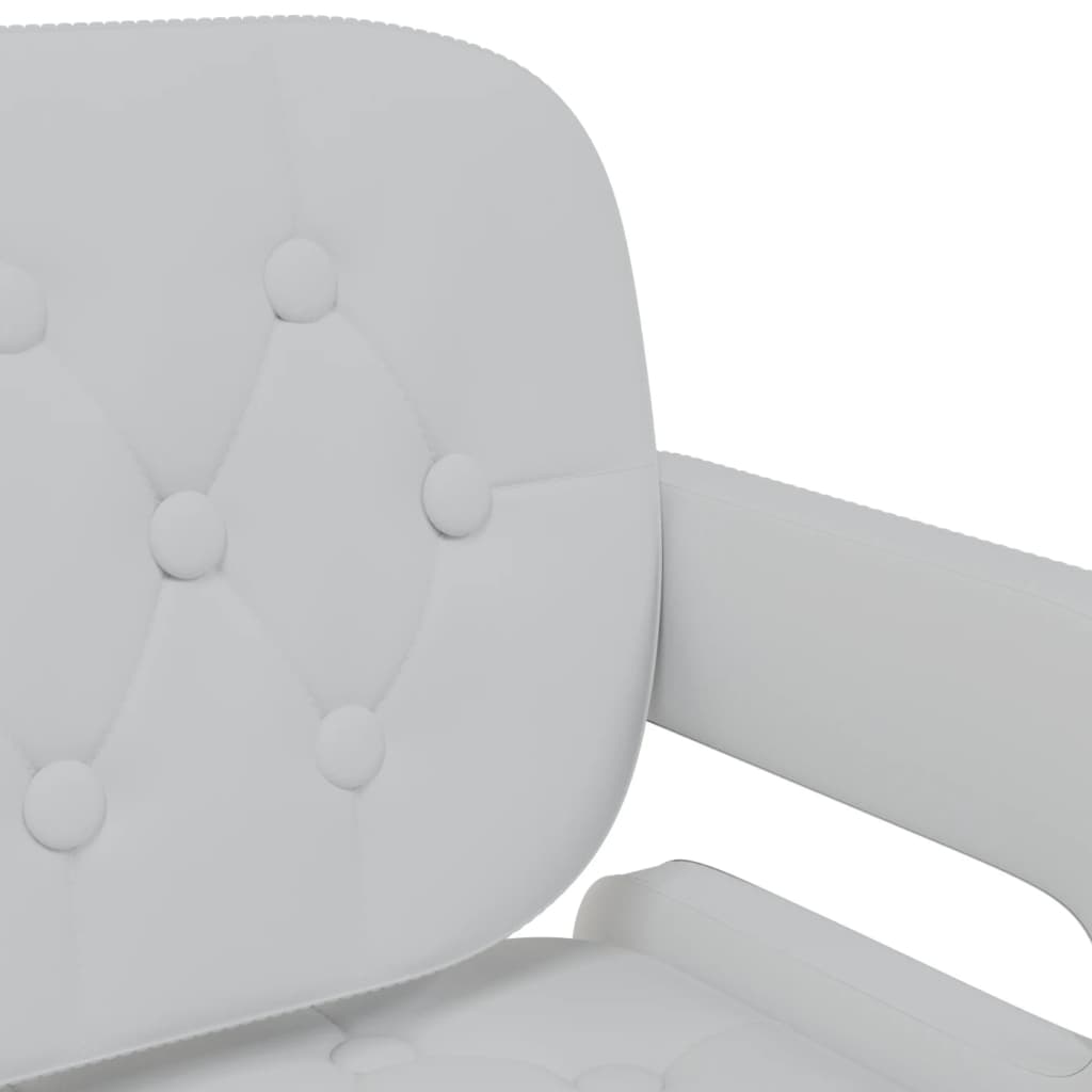Vidaxl Swivel Dining Chairs, 2 Pcs, White, Faux Leather