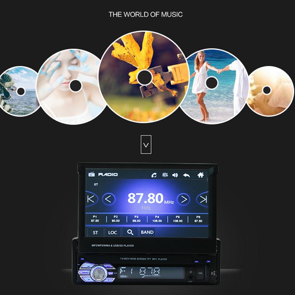 7in Touch Screen Bluetooth Car Stereo MP5 MP3 Player FM Radio USB/TF/AUX