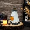 Cute Ghostly Pumpkin Figures for Halloween Quality Crafts Resin Ghostly Figures Decoration for Home & Office