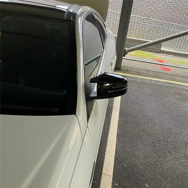 For Mercedes Benz A B C E S CLA GLA Class W176 W246 W212 W204 Side Mirror Cover Rear View Mirror Trim Accessories-A87Q