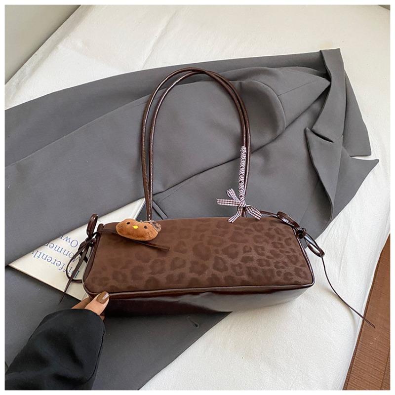 Leopard Print Bag Women's Large Capacity New Summer Niche Design Shoulder Underarm Bag Texture Work Commuter Bag