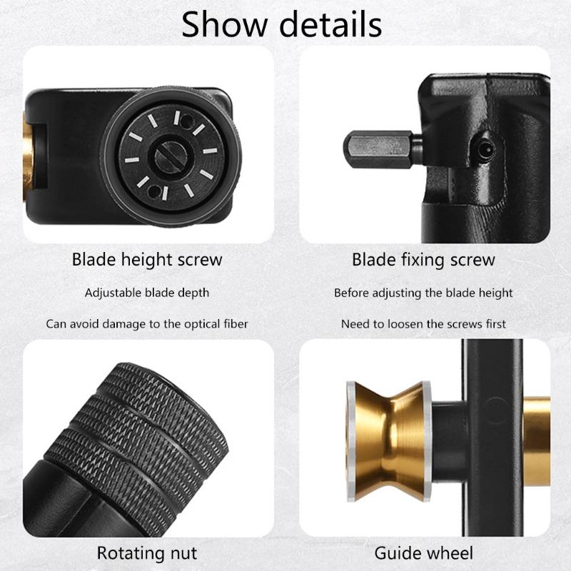 Universal Armoured Cable Stripping Knife Cable Slitting Knife 8-28.6mm Tool Cable for Jacket Stripping Armored Cable