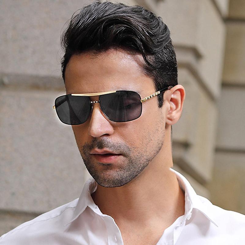 Luxury Fashion Brand Designer Sunglasses Men  New Vintage Elegant Square Cool Shades Glasses Outdoor Party Travel Sunglasses