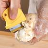 Stainless Steel Ginger Peeler, Mini Garlic Skin Remover Scraper, Multifunctional Vegetable Fruit Peeler with Non Slip Handle, Portable Hanging Hole