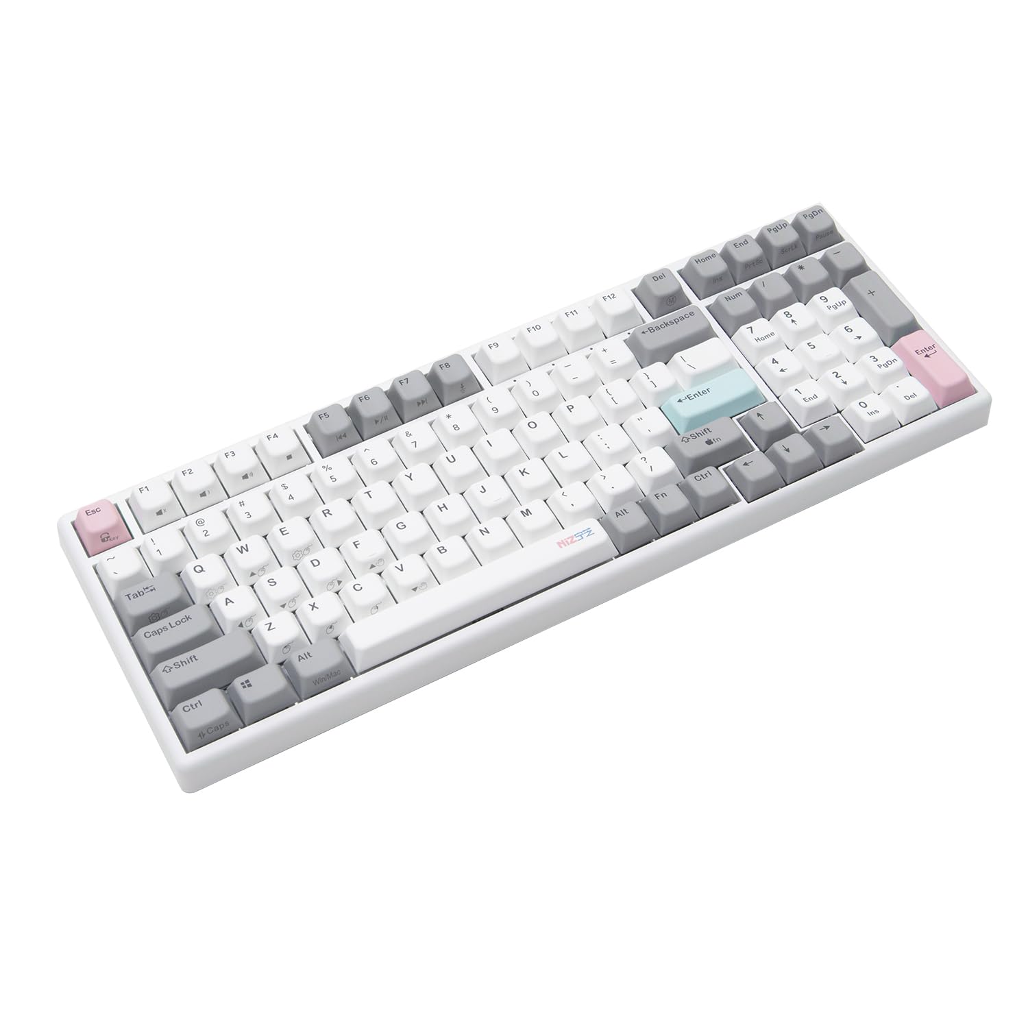 

NiZ Wireless Keyboard for English PBT Dedicated 35g Key 99 Keys X99-3MCapacitive Non-Contact PCs, Layout, Dye-Sublimation Keycaps, Windows/Mac