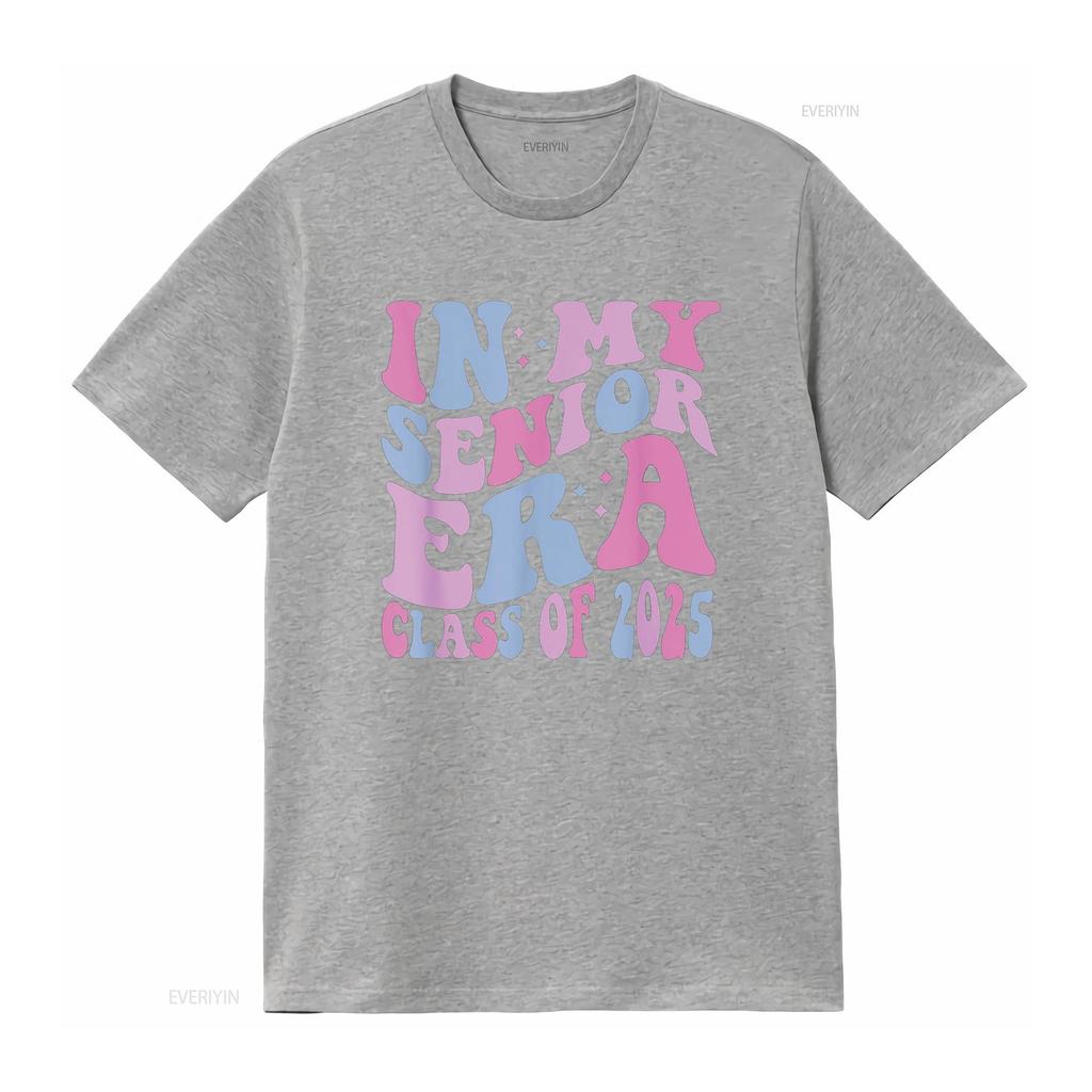 In My Senior Era Class of 2025 T Shirt vintage Washed Comfortable Top For Everyday Wear Slightly Casual fashion Versatile