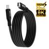 8K@60Hz Fast Charging Line PD 100W Data Cord for Mobile Phone 15 Pro Max Laptop